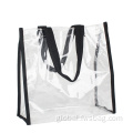 Black Tote Bag Approved Square Shopping PVC Tote Bag Factory